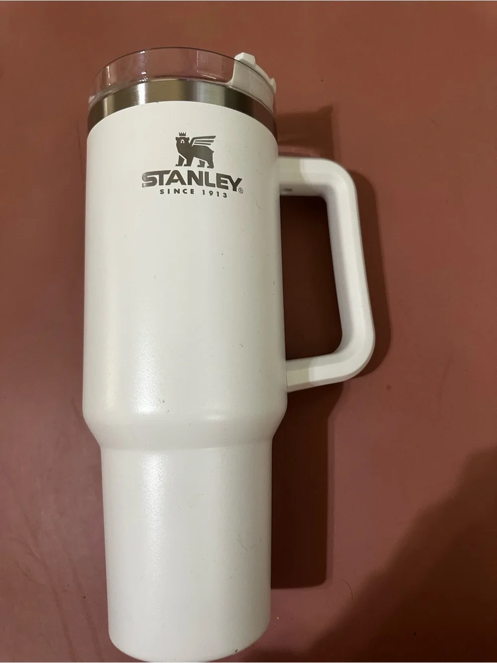 Stanley White 40 oz Travel Tumbler with Handle - Picture 2 of 6